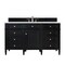 James Martin Vanities Brittany 60in Single Vanity, Black Onyx w/ 3 CM Carrara Marble Top 650-V60S-BKO-3CAR - alternate 1